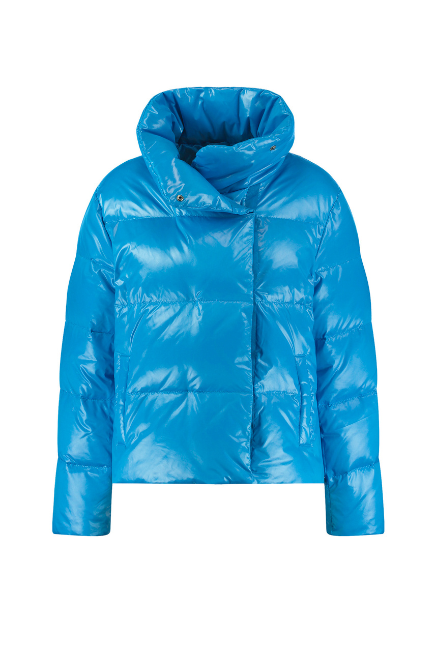 Куртка стеганая свободного кроя|Основной цвет:Синий|Артикул:250013-31166 | Фото 1