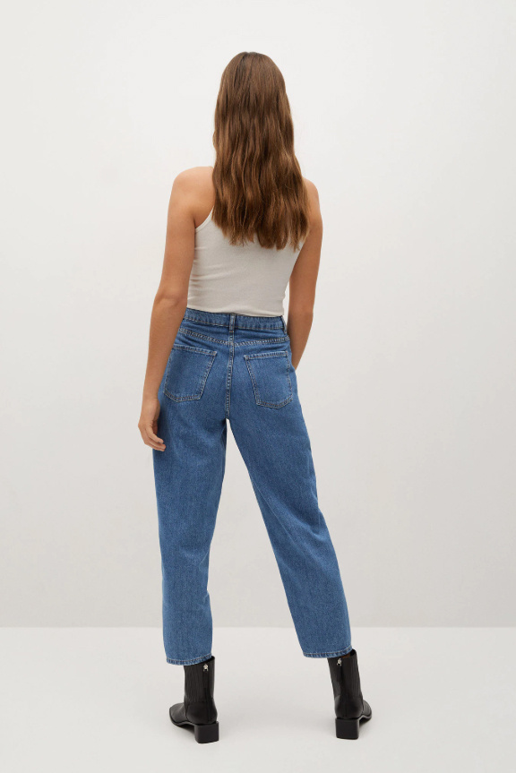 Женский Mango Джинсы slouchy Regina с завышенной талией (цвет ), артикул 87001061 | Фото 4