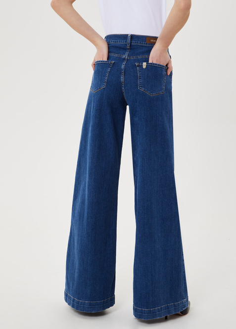 Liu Jo Расклешенные джинсы с завышенной талией ( цвет), артикул UA1155D4506 | Фото 3