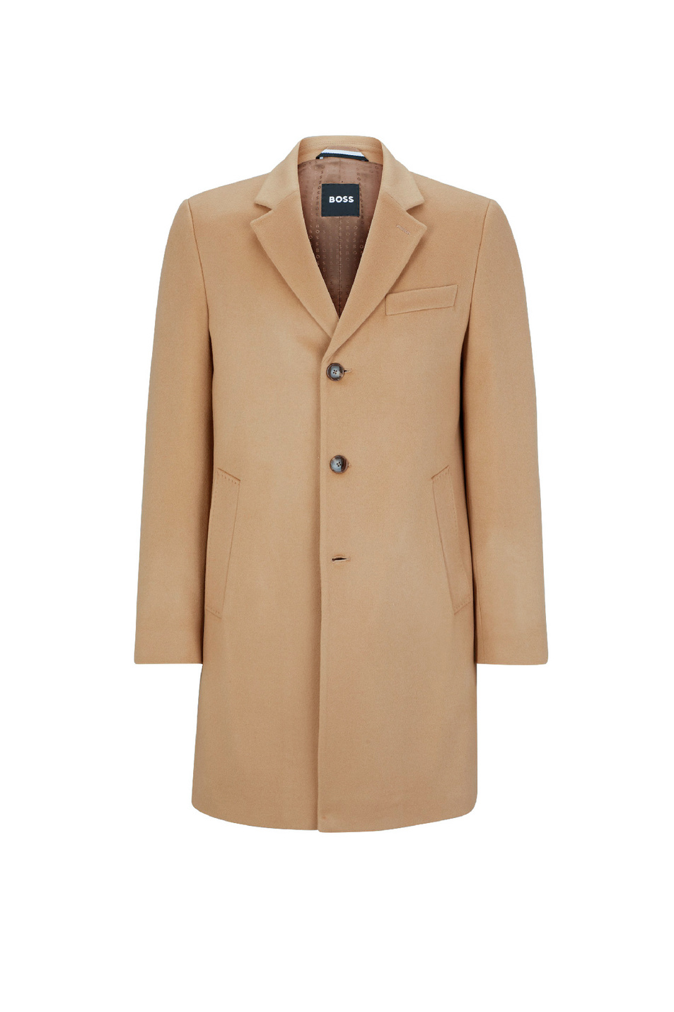 Мужской BOSS Пальто из шерсти с добавлением кашемира (цвет ), артикул 50502327 | Фото 1