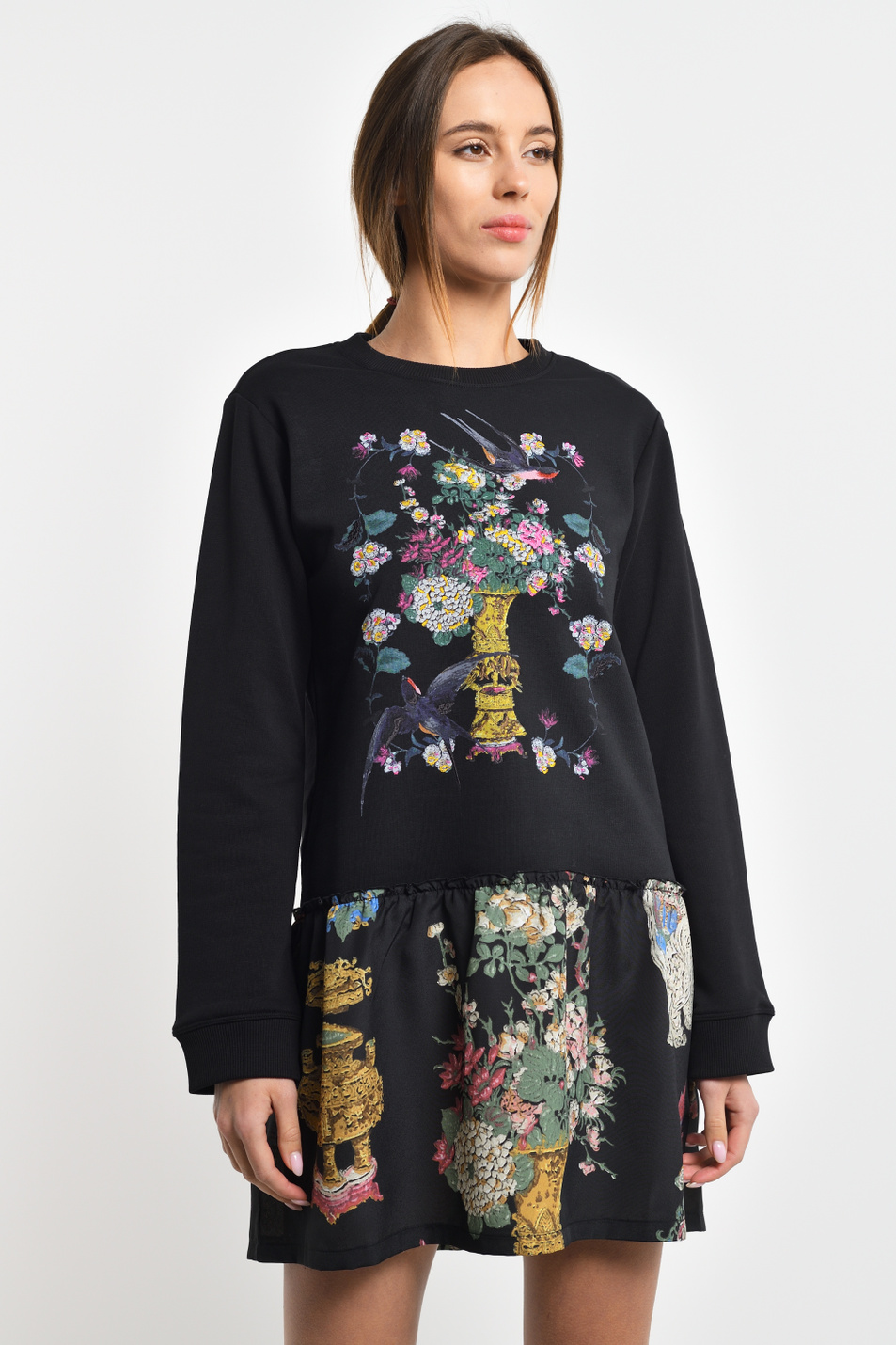 Женский Red Valentino Платье комбинированное с принтами (цвет ), артикул SR0MJ02W4PU | Фото 3