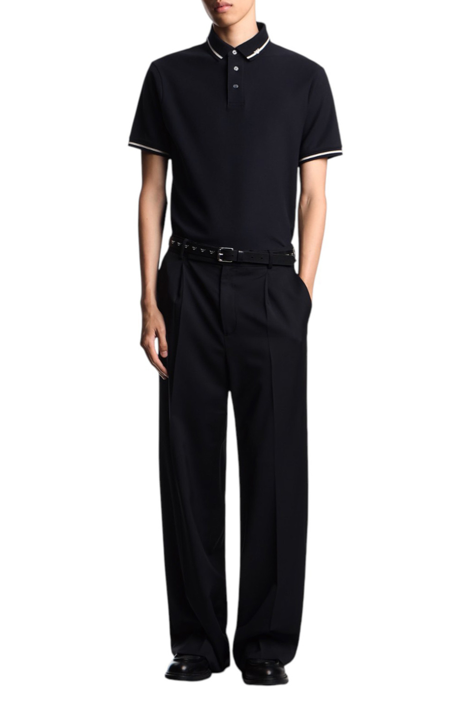 Мужской Emporio Armani Поло из хлопка (цвет ), артикул EM003003-AF10497 | Фото 2