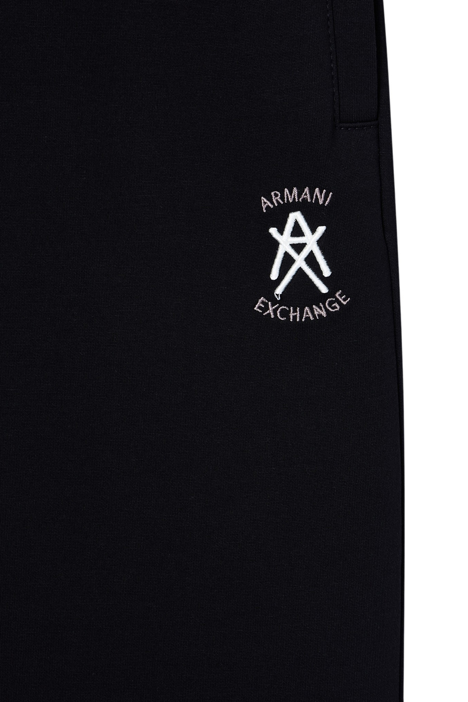 Брюки из смесового хлопка с логотипом|Основной цвет:Черный Мужской Armani Exchange Брюки из смесового хлопка с логотипом (цвет ), артикул XM001778-AF10818 | Фото 4
