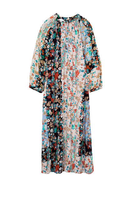 Платье-рубашка с принтом|Основной цвет:Мультиколор|Артикул:193744 | Фото 1