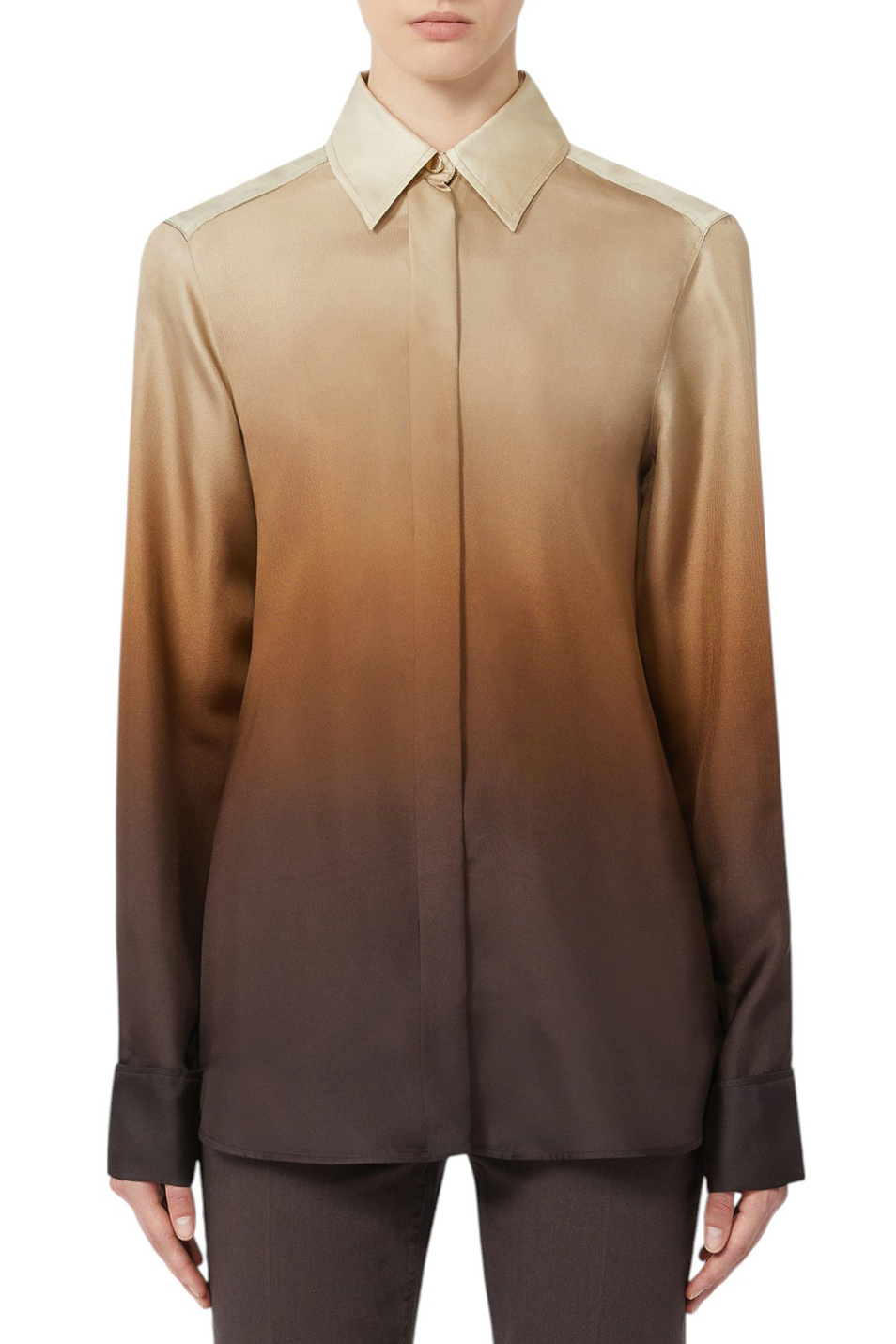 Женский Sportmax Блузка AGO из шелка (цвет ), артикул 2522116031 | Фото 3
