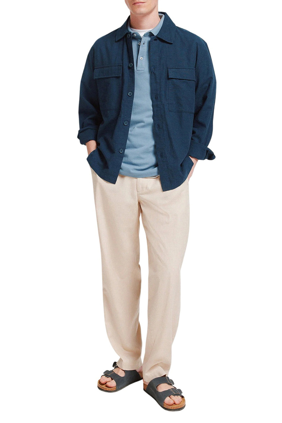 Мужской Springfield Поло из хлопка (цвет ), артикул 4403091 | Фото 2