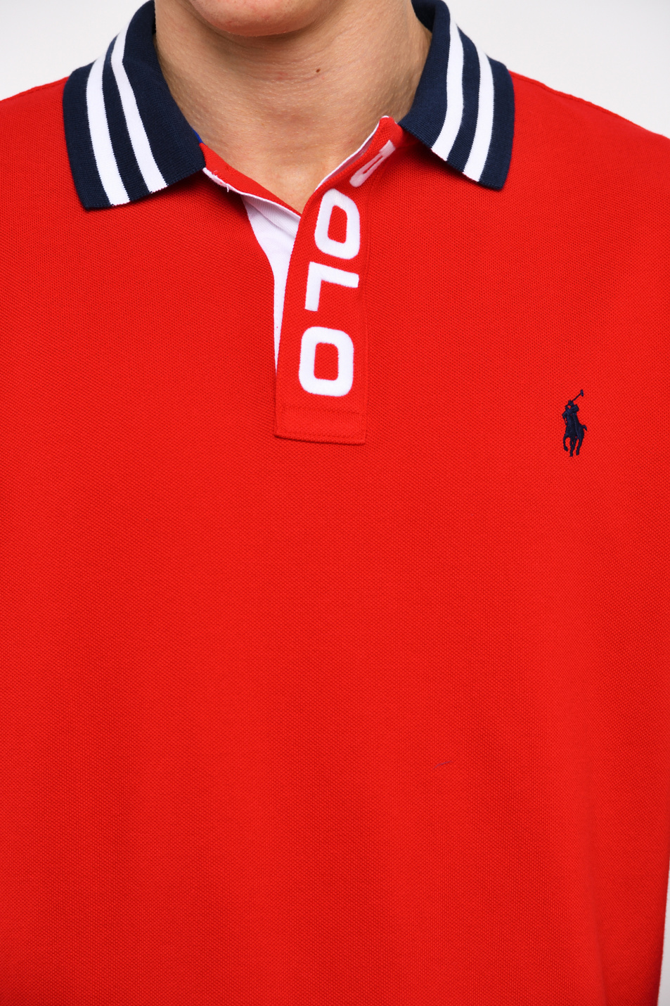 Мужской Polo Ralph Lauren Футболка поло из натурального хлопка с логотипом (цвет ), артикул 710790854002 | Фото 3