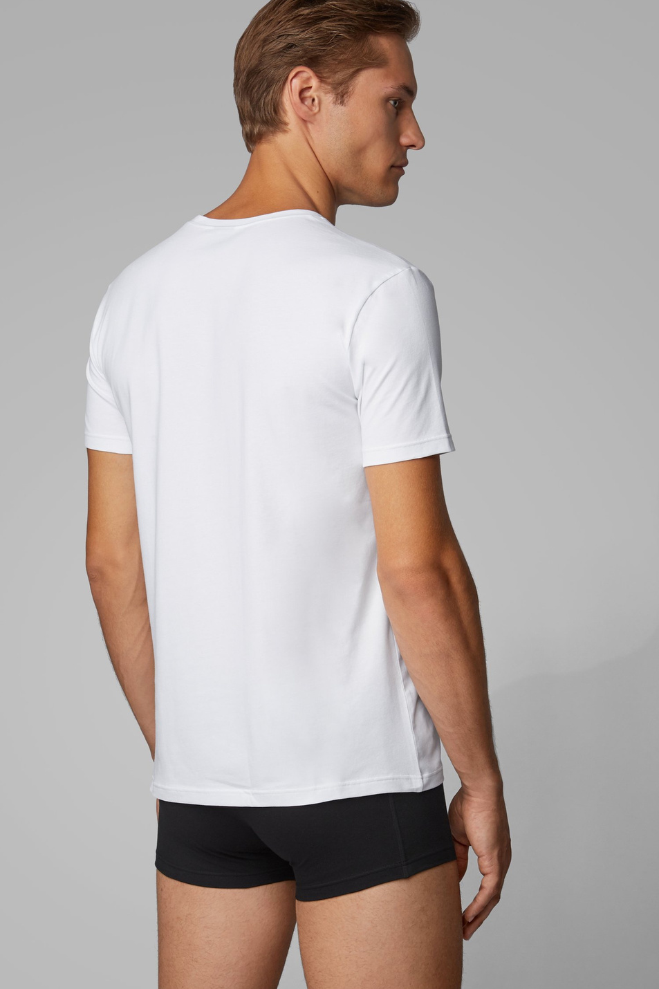 Мужской BOSS Комплект футболок из эластичного хлопка (цвет ), артикул 50325405 | Фото 4