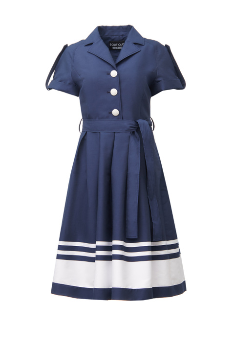Moschino Платье с пышной юбкой и поясом (Синий цвет), артикул A0417-1140 | Фото 1