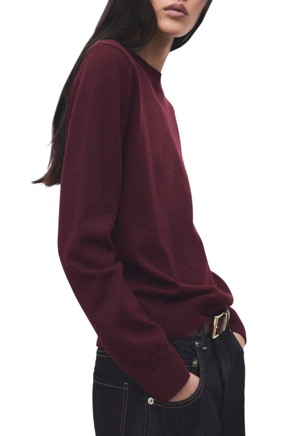 Женский Mango Джемпер REGALO с круглым вырезом (цвет ), артикул 27011284 | Фото 3