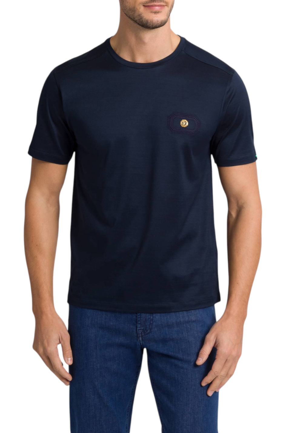 Мужской Stefano Ricci Футболка из натурального хлопка (цвет ), артикул MNH6104960-TE0001 | Фото 3