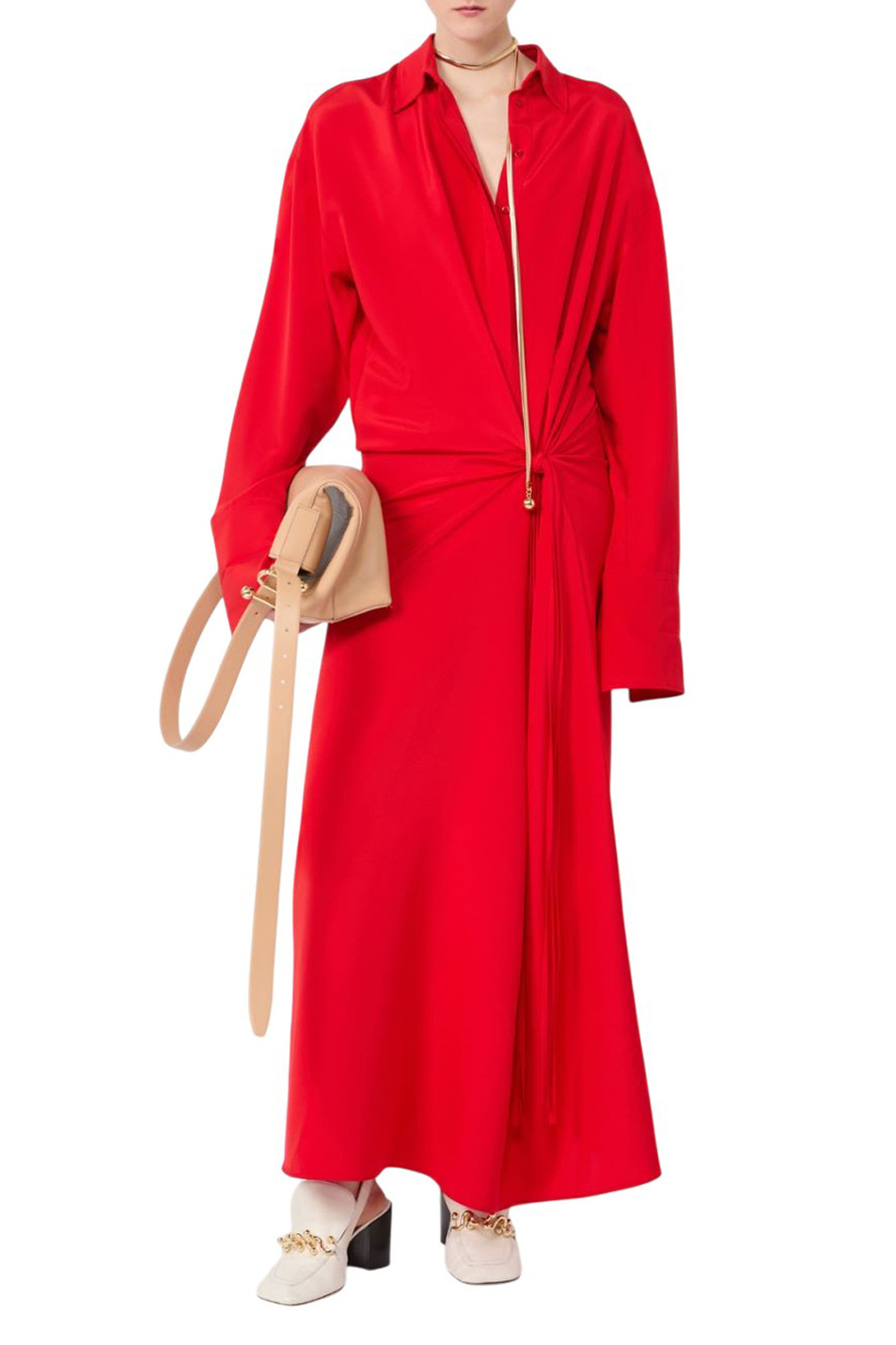 Женский Sportmax Платье SNACK из эластичного шелка (цвет ), артикул 2612221101 | Фото 2