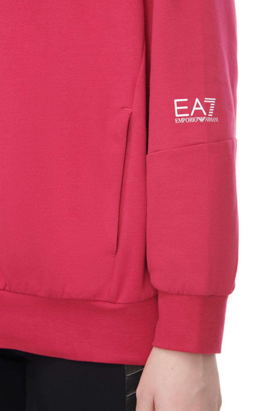 Женский EA7 Толстовка с логотипом (цвет ), артикул 6RTM07-TJCQZ | Фото 5