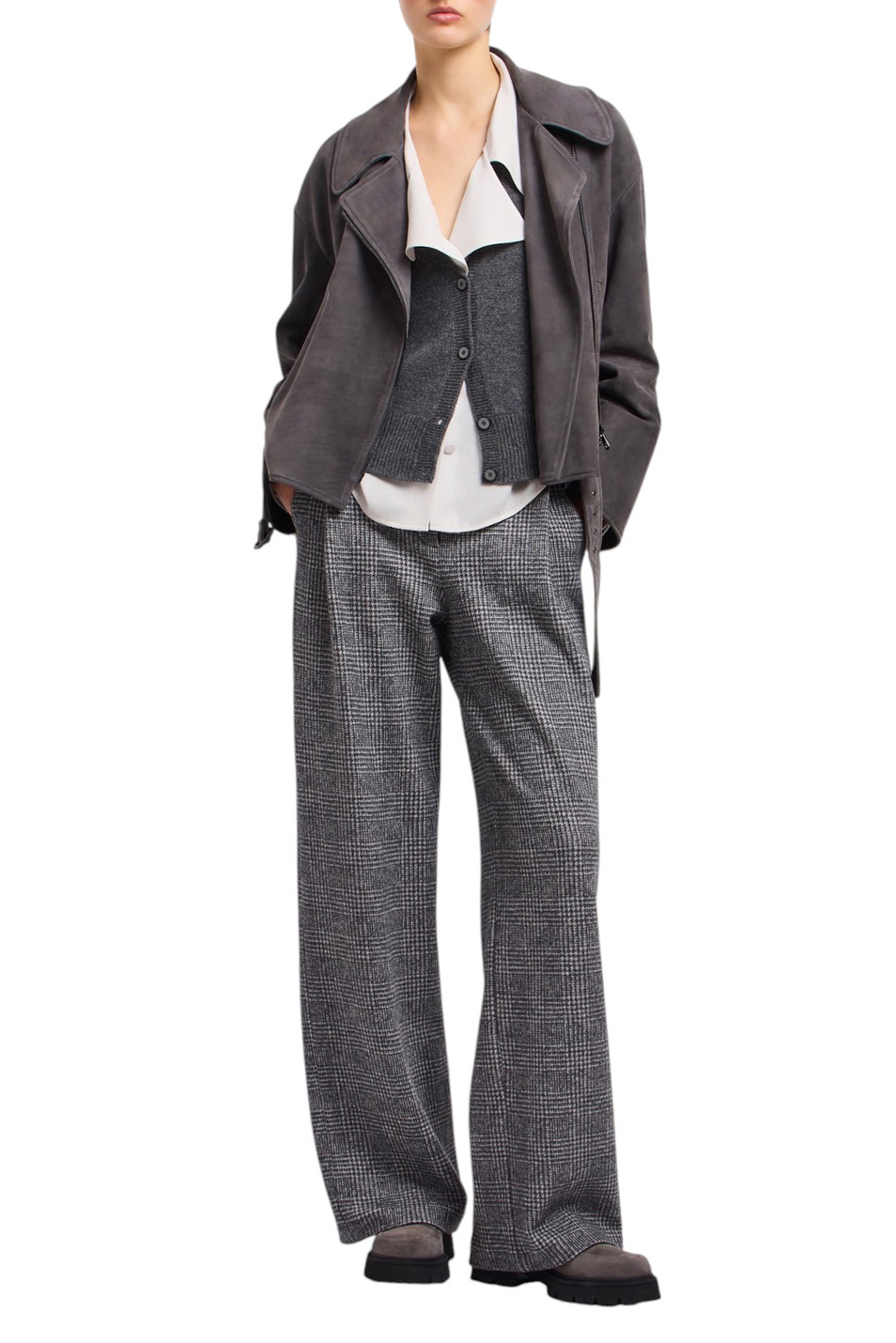 Женский Emporio Armani Куртка из натуральной кожи (цвет ), артикул EW002158-AF18877 | Фото 2