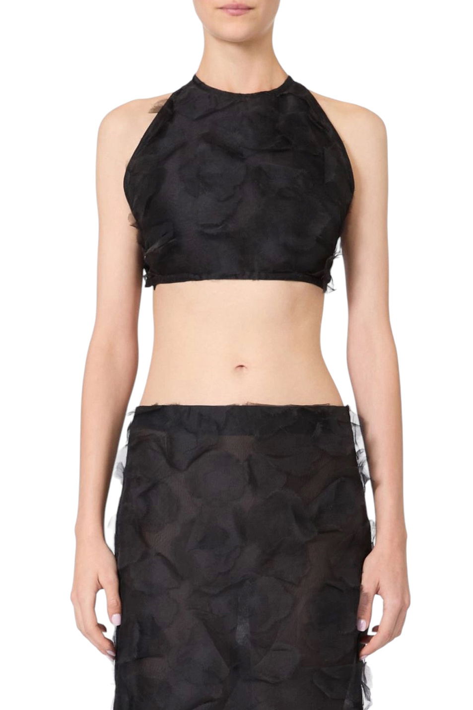 Женский Max Mara Топ FUMETTO из шелка (цвет ), артикул 2611161203 | Фото 3