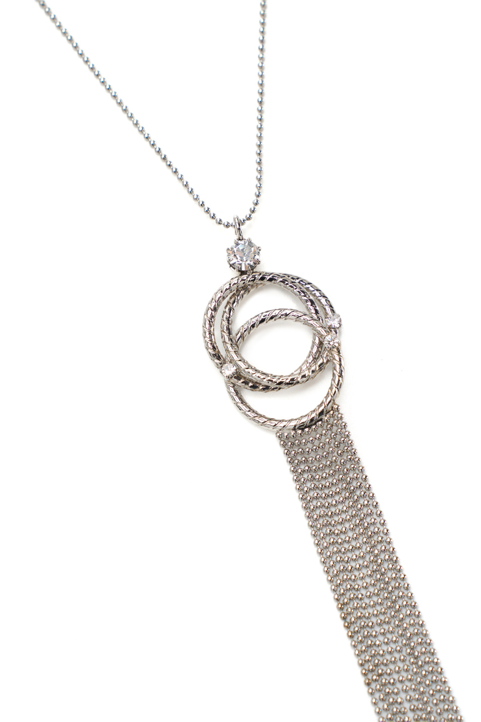 Ожерелье с подвеской из колец|Основной цвет:Серебристый Женский Peserico Ожерелье с подвеской из колец (цвет ), артикул S35486C0-CC705 | Фото 3