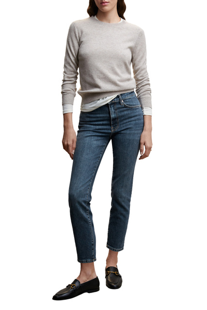Укороченные джинсы CLAUDIA зауженного кроя|Основной цвет:Синий|Артикул:47042536 | Фото 2