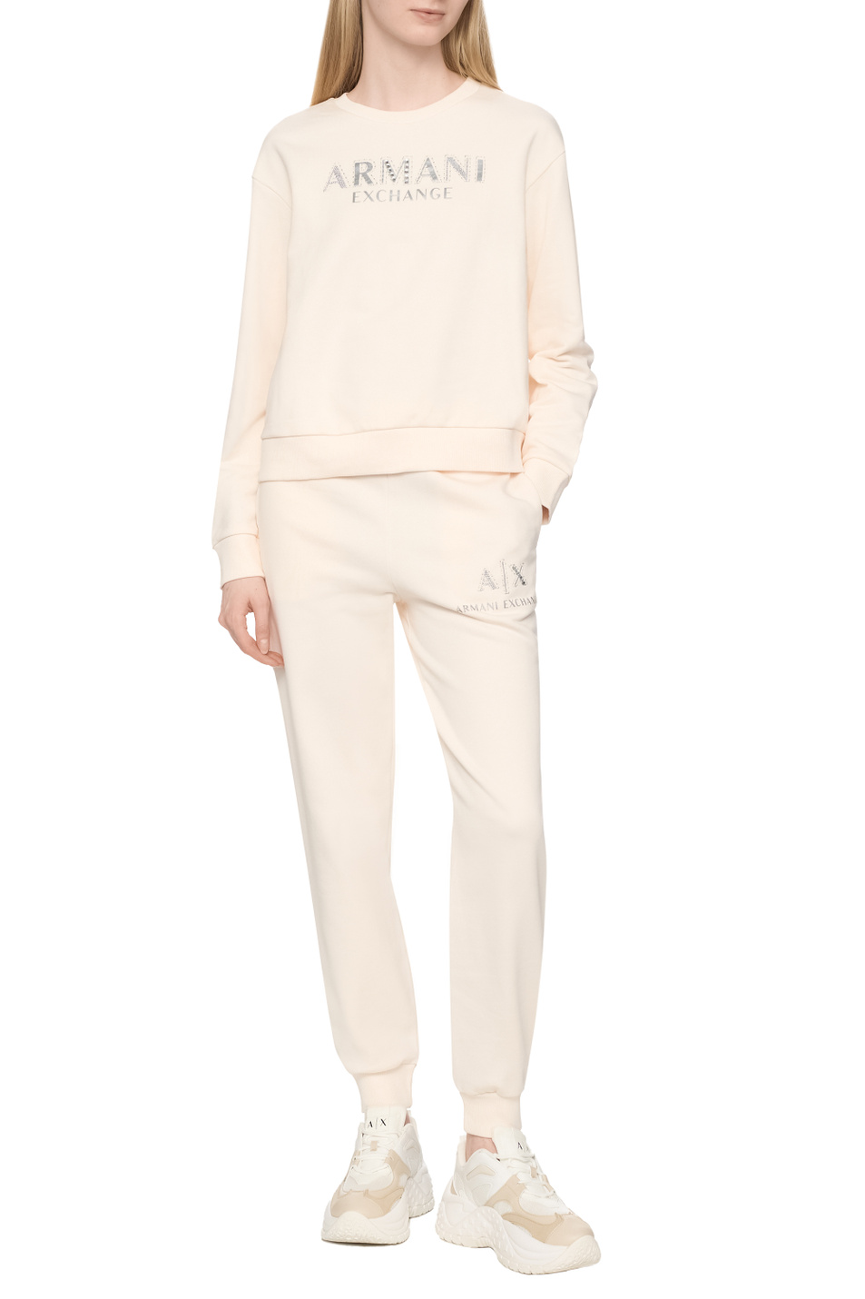 Женский Armani Exchange Брюки из хлопка (цвет ), артикул XW000162-AF11851 | Фото 3