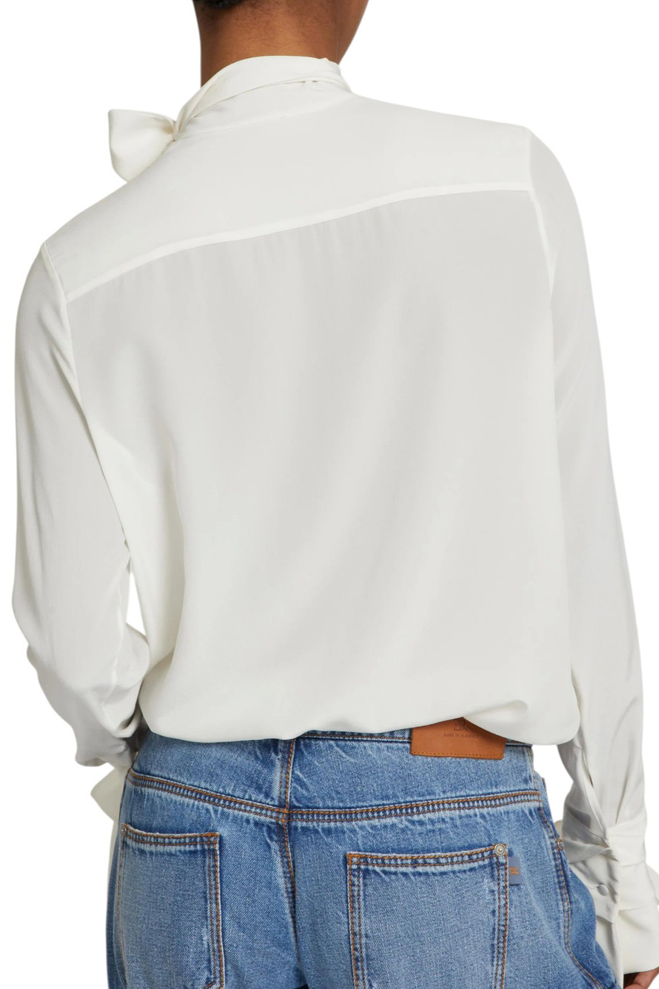 Женский ERMANNO SCERVINO Блузка из шелка (цвет ), артикул D472K311VKX | Фото 3