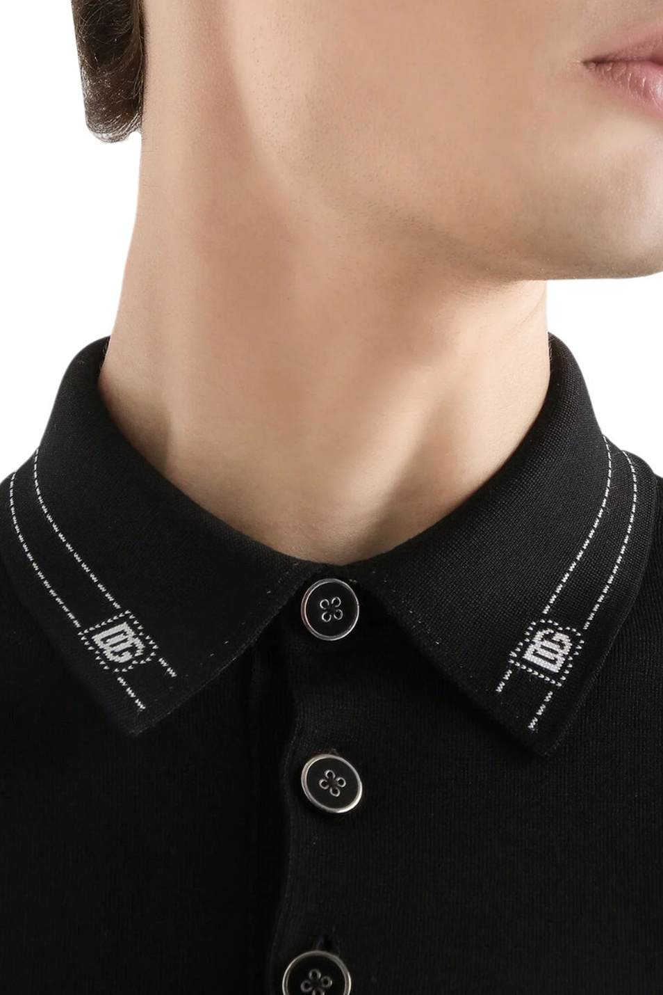 Мужской Dolce & Gabbana Поло из шелка (цвет ), артикул GXZ02T-JBSOI | Фото 4