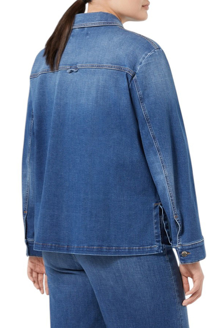 Женский Marina Rinaldi Куртка джинсовая HELLO с накладными карманами (цвет ), артикул 2528046056 | Фото 4