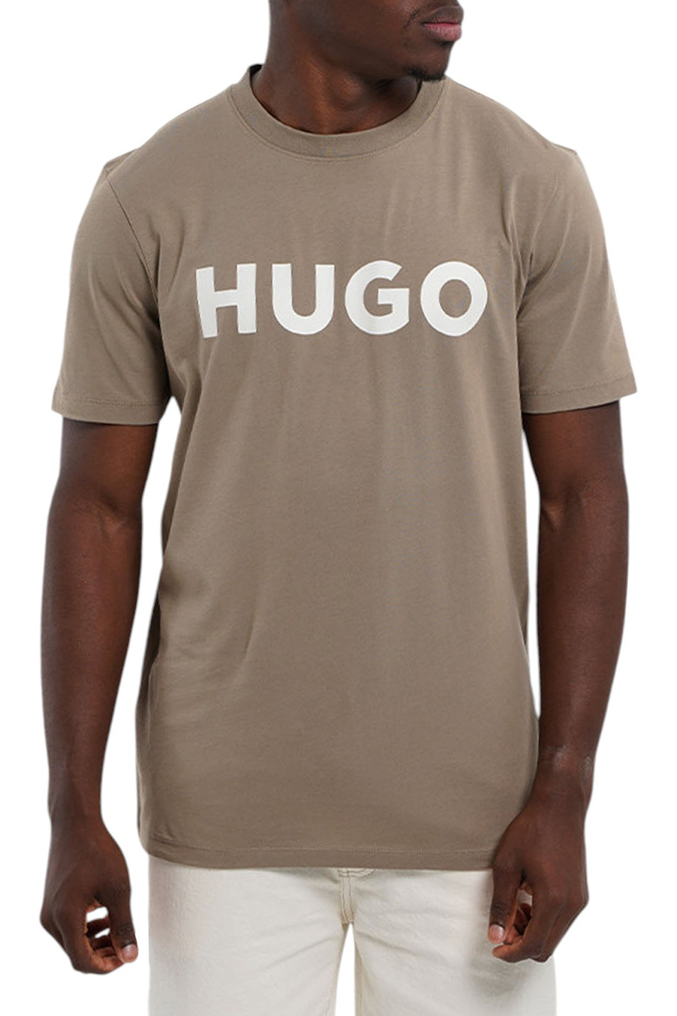 Мужской HUGO Футболка Dulivio из хлопка с логотипом (цвет ), артикул 50467556 | Фото 4