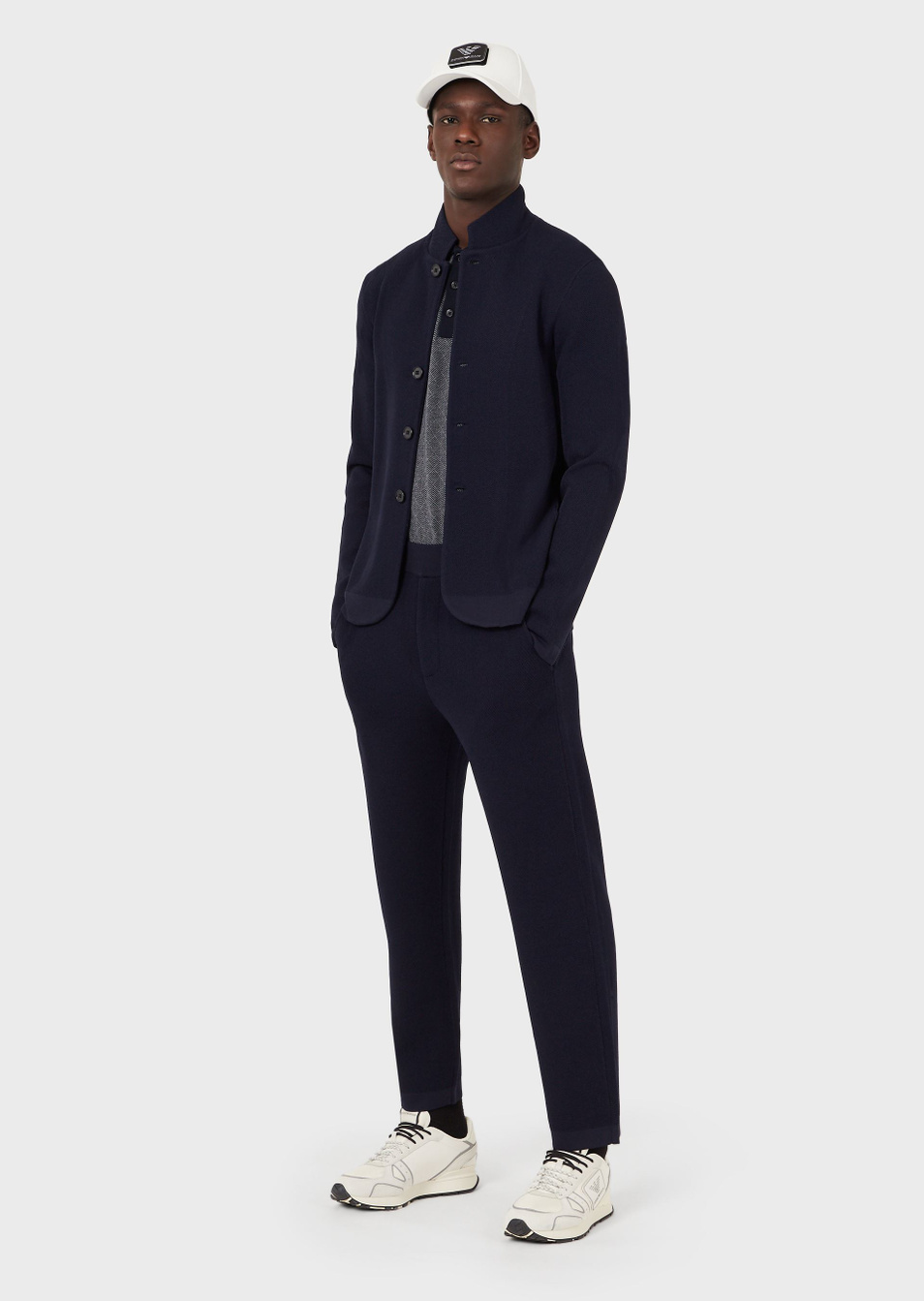 Мужской Emporio Armani Футболка поло с геометрическим жаккардовым узором (цвет ), артикул 3K1F7Q-1JN5Z | Фото 2