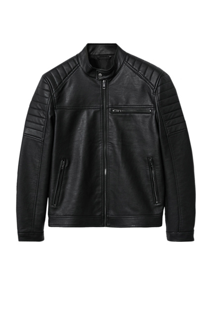 Куртка JOSENO в байкерском стиле|Основной цвет:Черный|Артикул:37030035 | Фото 1
