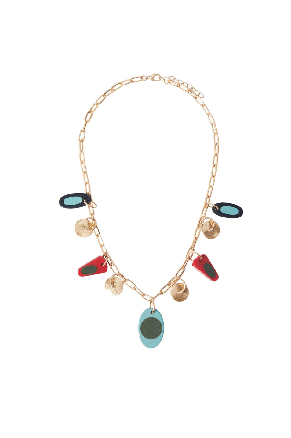 Женский Parfois Ожерелье разноцветное со смолой (цвет ), артикул 212567 | Фото 1
