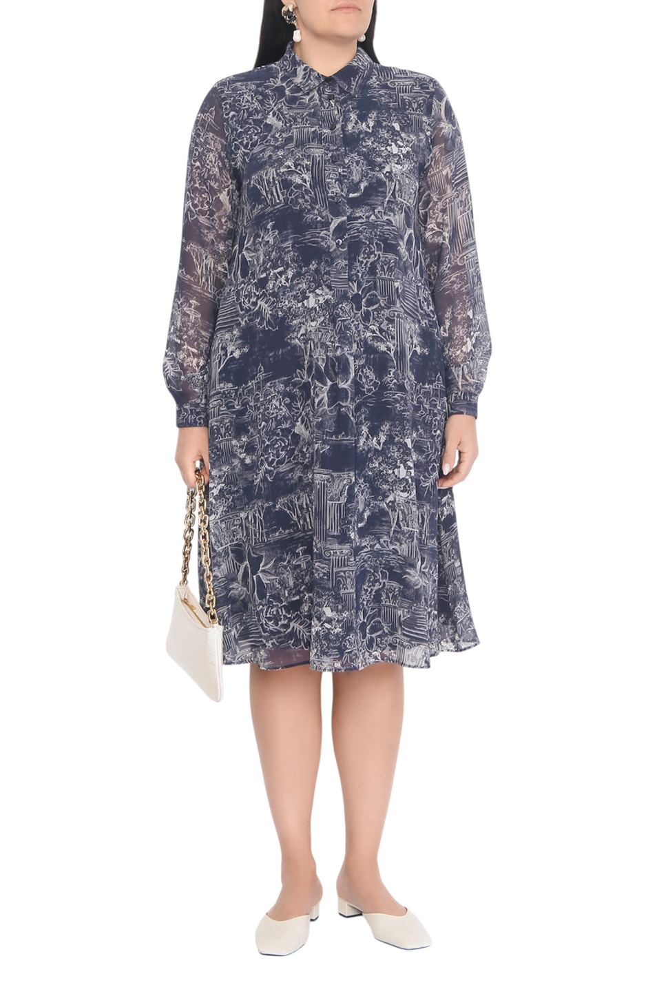 Женский Marina Rinaldi Платье MRSRISORSA с принтом (цвет ), артикул 2618221056 | Фото 3