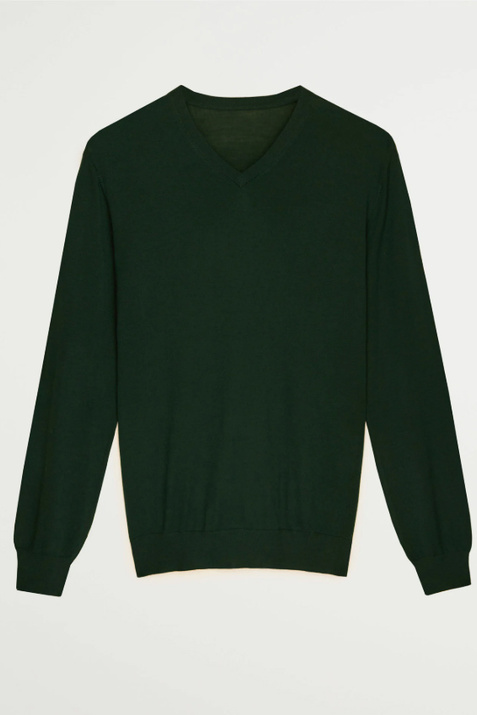 Mango Man Пуловер из натуральной шерсти WILLYV (Зеленый цвет), артикул 77052502 | Фото 1
