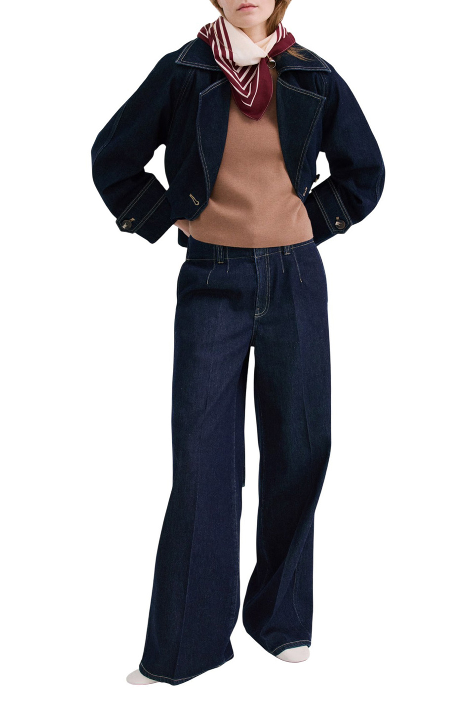 Женский Mango Джинсы ALMA из хлопка (цвет ), артикул 27024083 | Фото 2