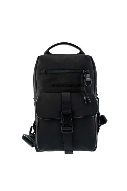 Рюкзак с внешним карманом|Основной цвет:Черный|Артикул:Y4O379-Y153V | Фото 1