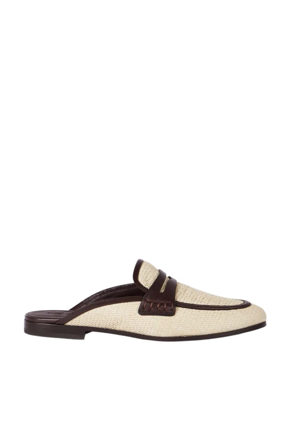 Женский Brunello Cucinelli Мюли из рафии и натуральной кожи (цвет ), артикул MZQ9C3212 | Фото 1