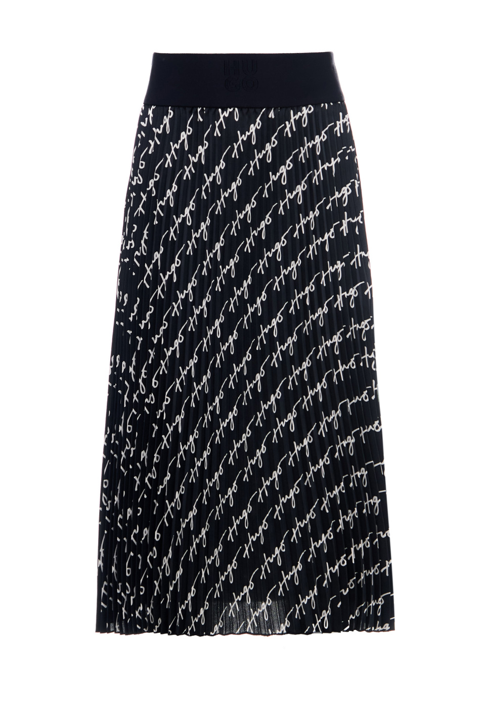 Женский HUGO Плиссированная юбка с логотипированным принтом (цвет ), артикул 50489266 | Фото 1