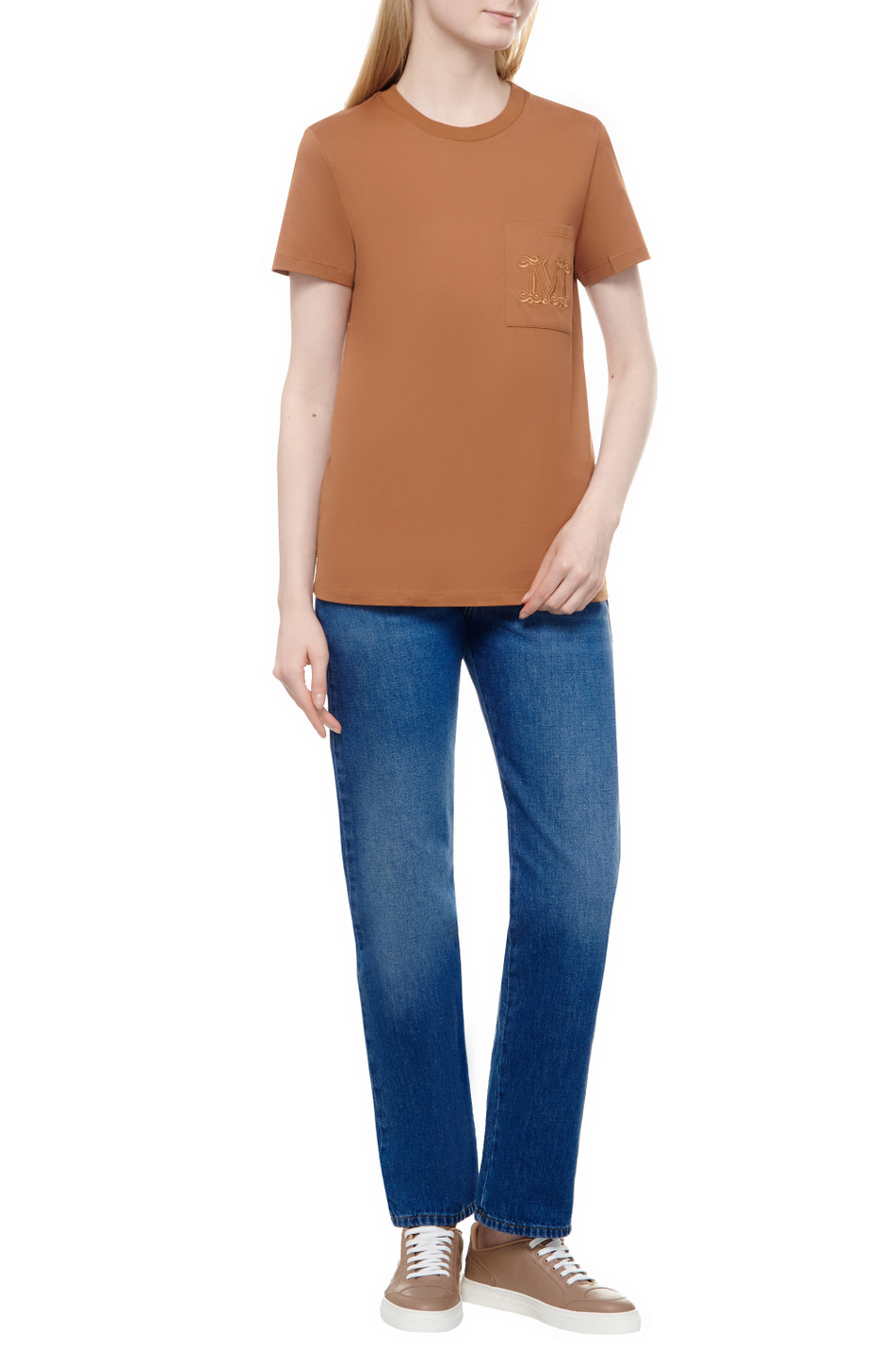 Женский Max Mara Футболка PAPAIA1 из натурального хлопка (цвет ), артикул 2411941032 | Фото 2