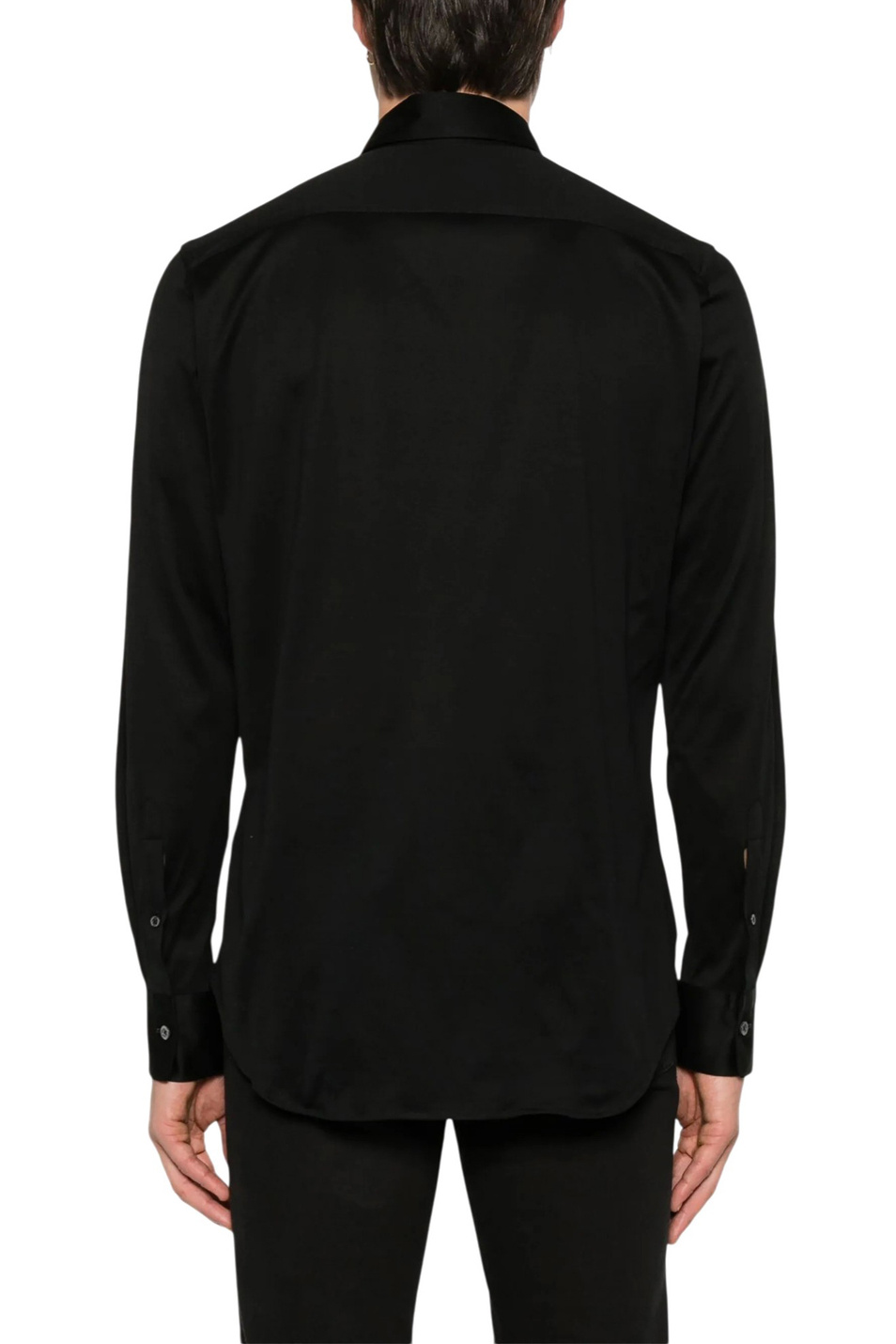Рубашка из хлопка|Основной цвет:Черный Мужской Canali Рубашка из хлопка (цвет ), артикул CSL7077GN02310 | Фото 5