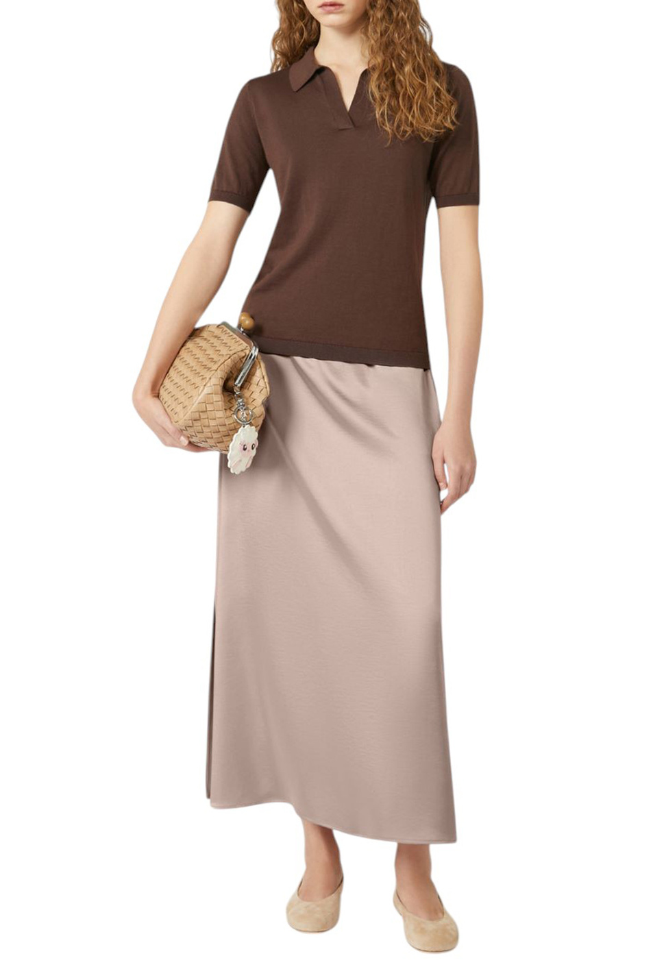 Женский Weekend Max Mara Джемпер поло RONCOLO из шелка и хлопка (цвет ), артикул 2525366071 | Фото 2
