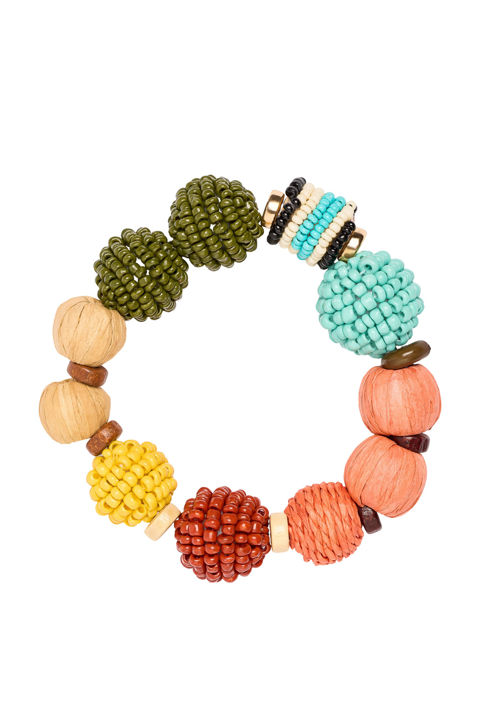 Женский Parfois Браслет из бисера и рафии (цвет ), артикул 246622 | Фото 2