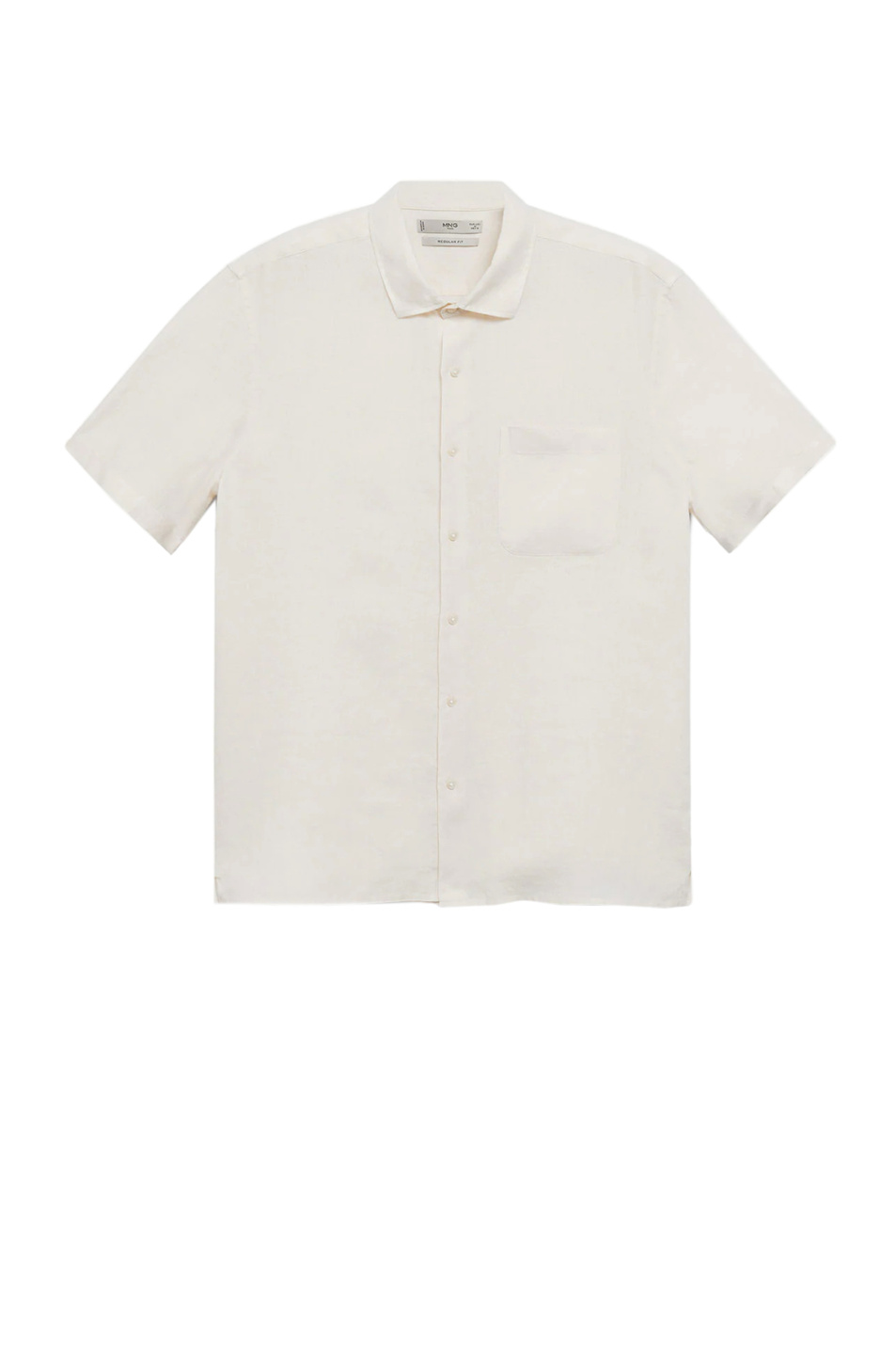 Мужской Mango Man Льняная рубашка ANTS с коротким рукавом (цвет ), артикул 87047630 | Фото 1