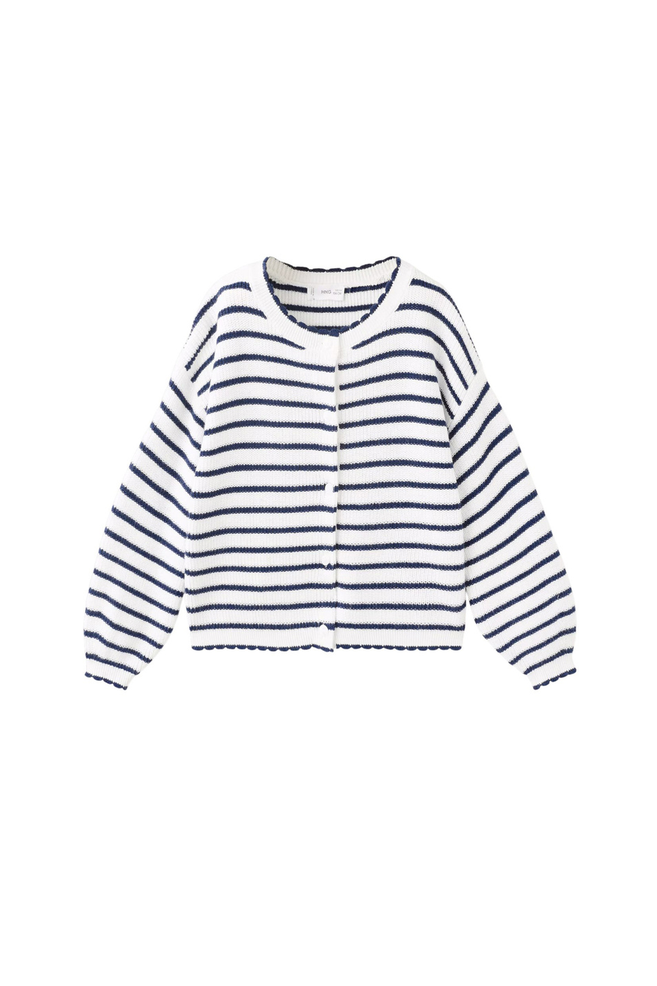 Девочкам Mango Kids Кардиган DAISY в полоску (цвет ), артикул 27085150 | Фото 1