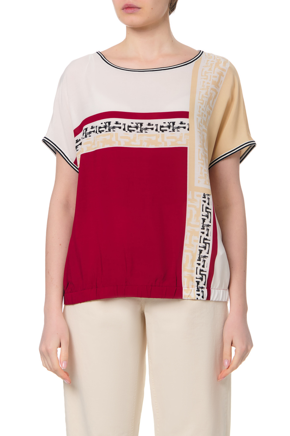 Женский Gerry Weber Футболка из вискозы с принтом (цвет ), артикул 770250-35035 | Фото 4