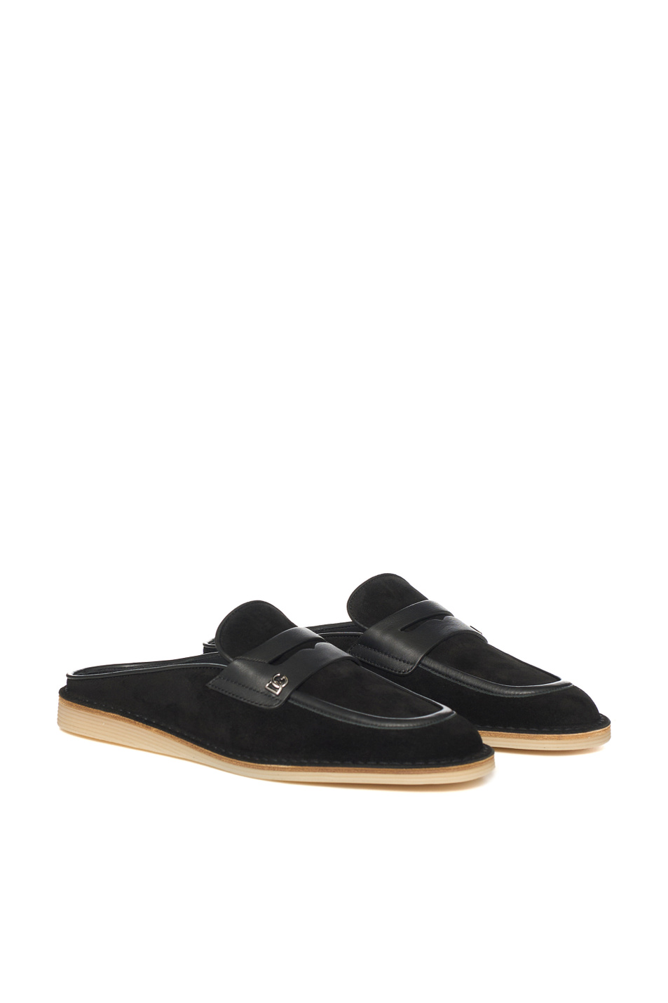 Мужской Dolce & Gabbana Мюли из натуральной замши (цвет ), артикул A80561-A0084 | Фото 2