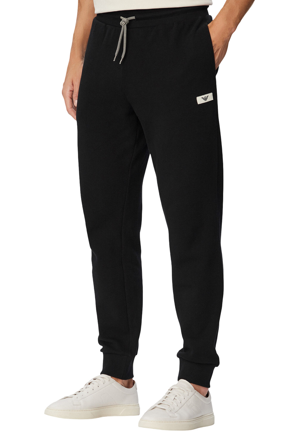 Мужской Emporio Armani Брюки из эластичного хлопка с кулиской (цвет ), артикул EM000500-AF25028 | Фото 4