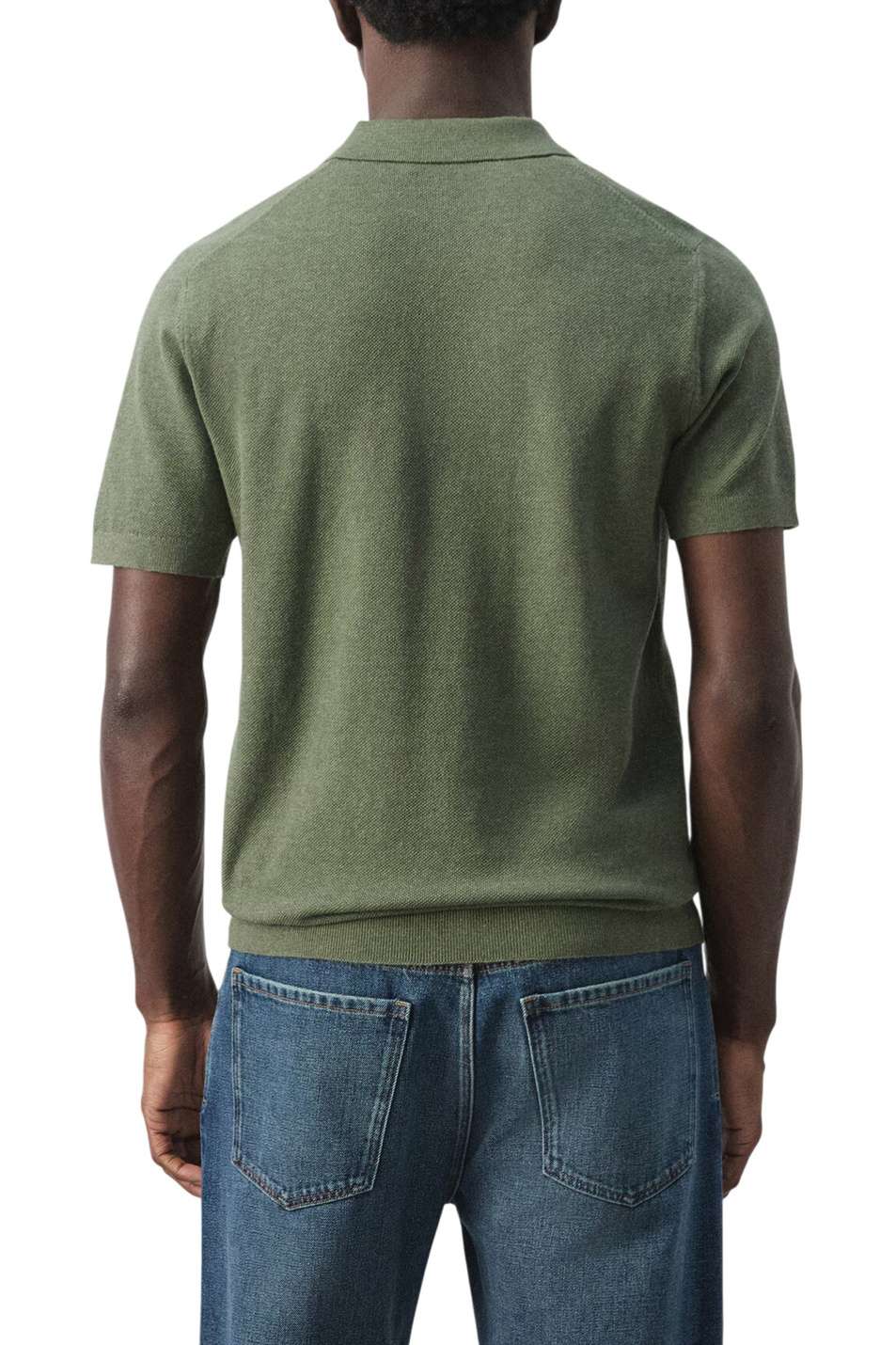 Мужской Mango Man Поло ANDREW из смесового хлопка (цвет ), артикул 27045944 | Фото 4