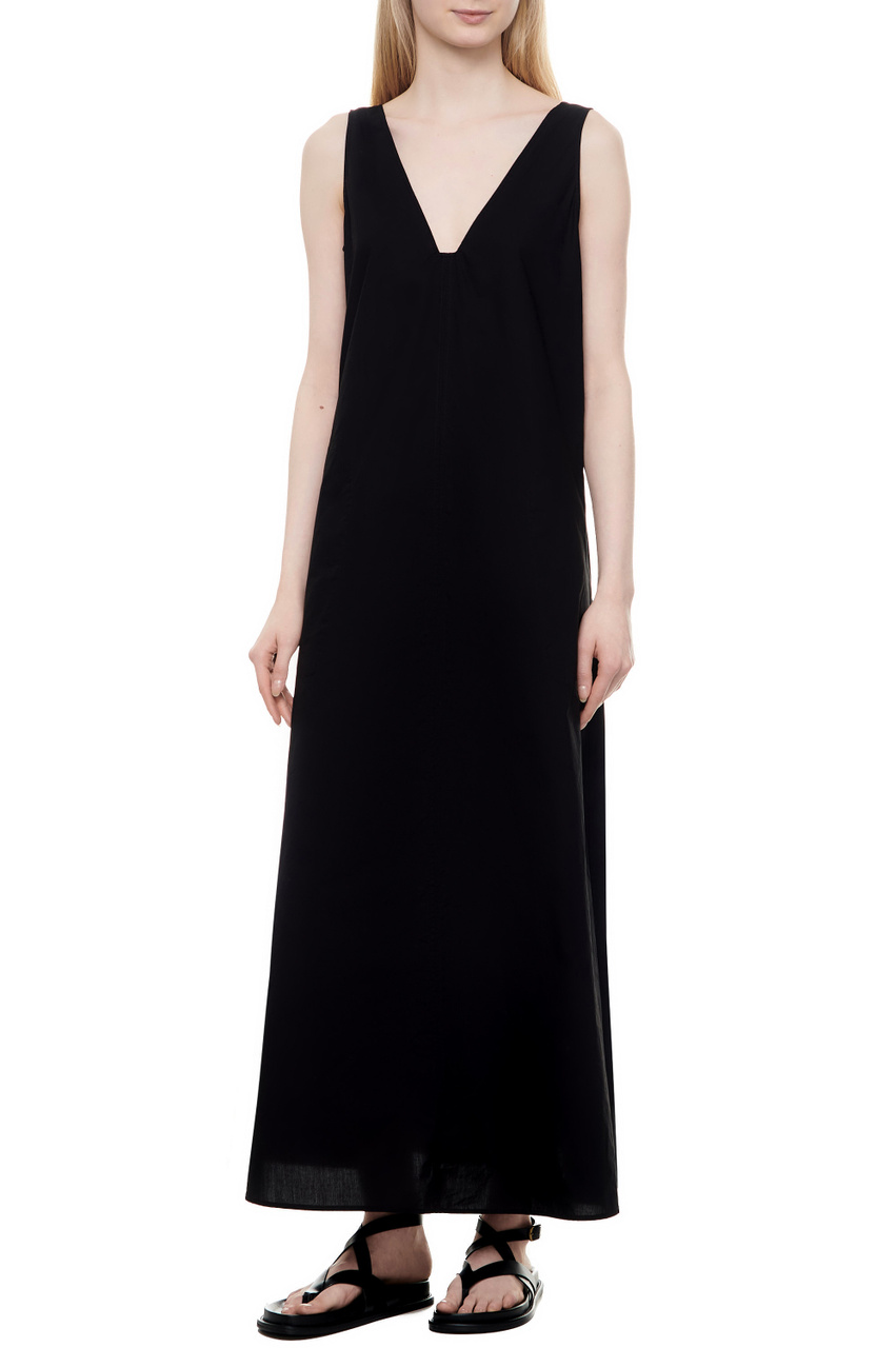 Платье MAEVA из натурального хлопка|Основной цвет:Черный|Артикул:124120-60570 | Фото 1