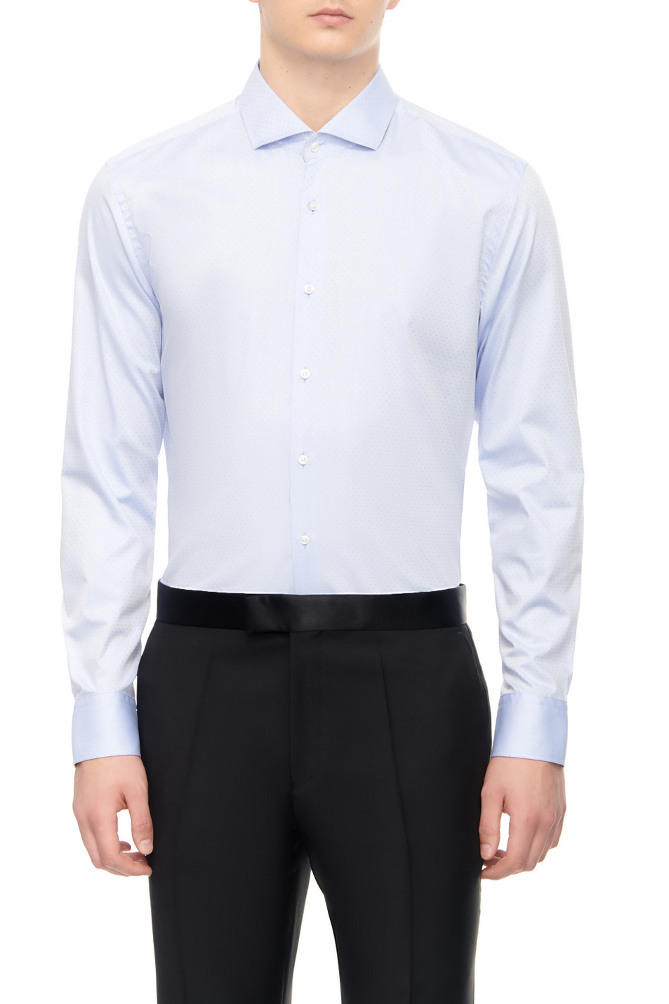 Мужской BOSS Рубашка из хлопка и лиоцелла (цвет ), артикул 50502805 | Фото 1
