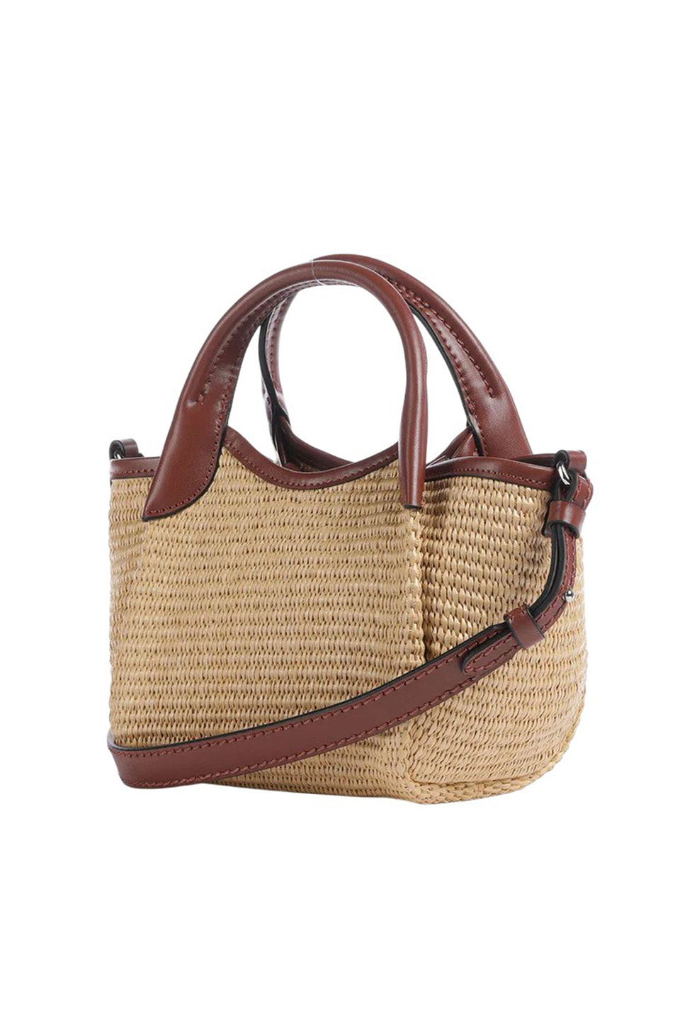 Сумка соломенная с логотипом|Основной цвет:Коричневый Женский Emporio Armani Сумка соломенная с логотипом (цвет ), артикул EW001011-AF25819 | Фото 3