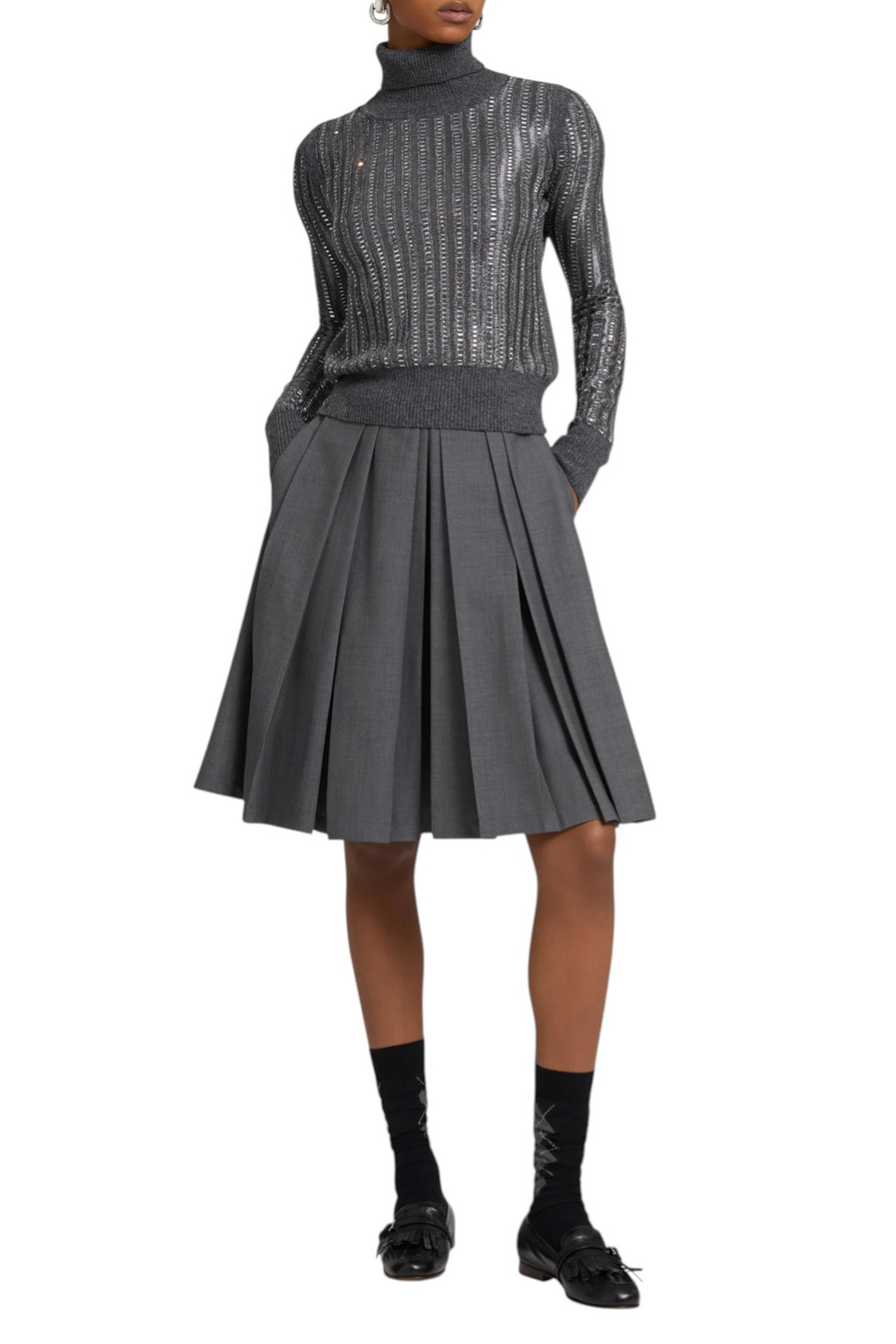 Женский ERMANNO SCERVINO Юбка-миди однотонная (цвет ), артикул D472O301TVW | Фото 3