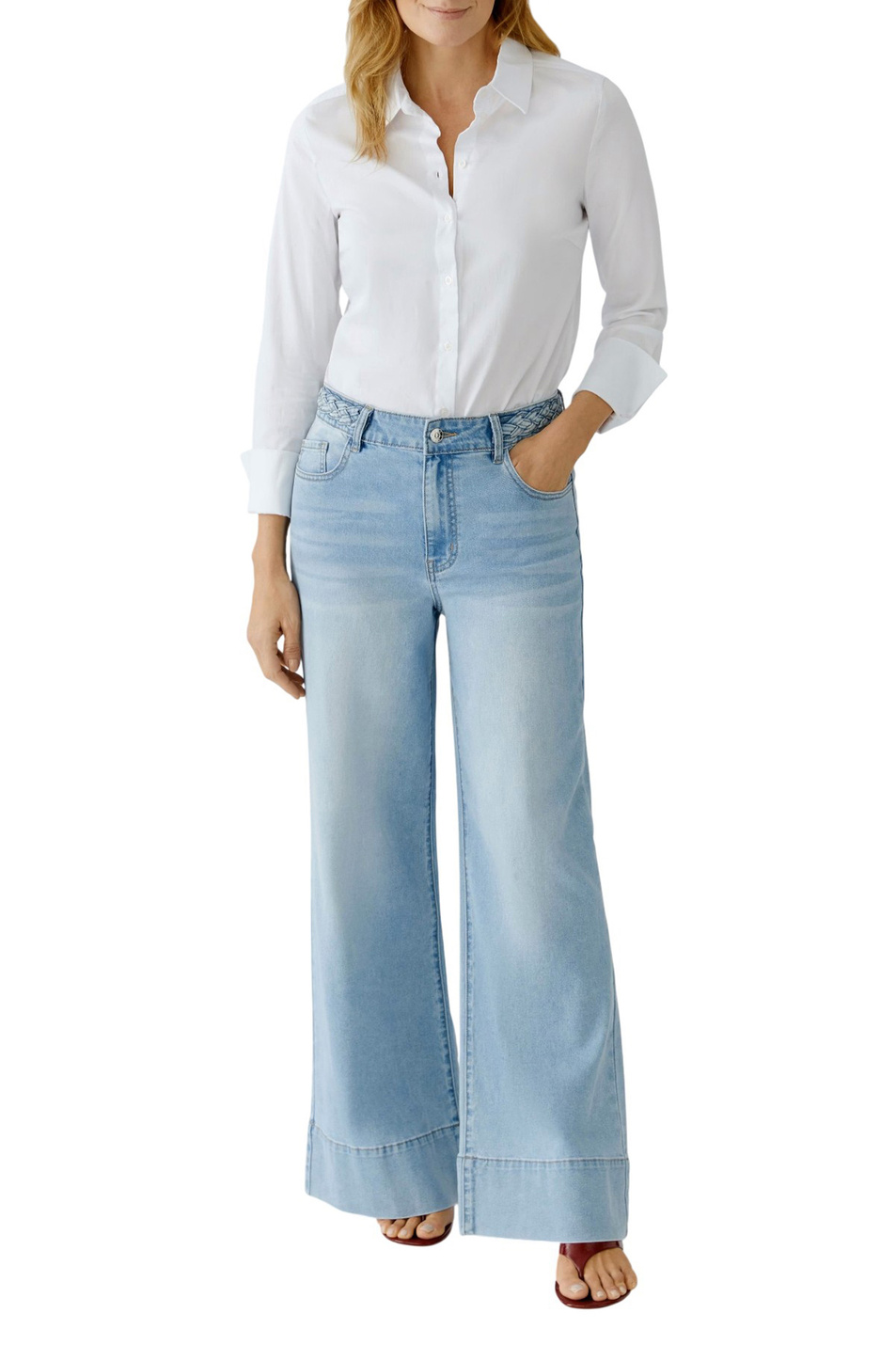 Женский OUI Джинсы из смесового хлопка (цвет ), артикул 96819 | Фото 3